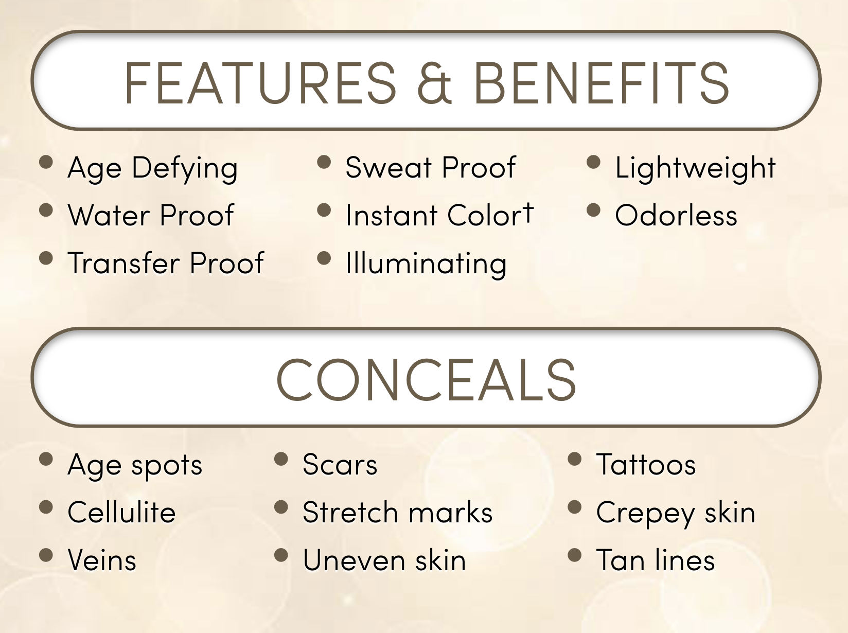 Instant Body Concealer, Instant Body Concealer