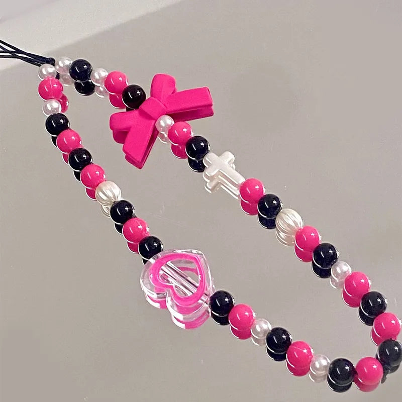 Artistic Commute Geometric Stone Zinc Alloy Mobile Phone Chain