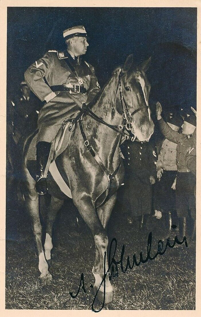 ADOLF HUHNLEIN Signed Photo Poster paintinggraph - World War 1 Iron Cross Award - preprint