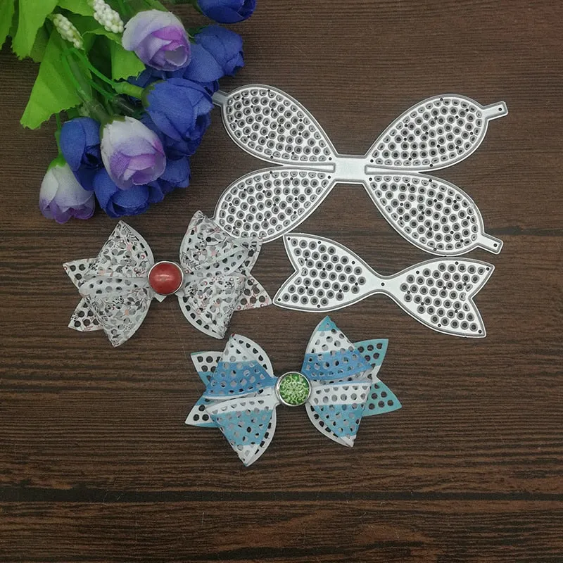 Lace bow Metal Cutting Dies Stencil Scrapbooking Photo Album Card Paper Embossing Craft DIY