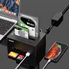 Dual Bay Hard Drive Docking Station with Offline Clone for 2.5 3.5 inch SATA HDD/SSD, Support Reading CF&SD Card, USB 3.0 5Gbps Drive Duplicator Cloner, 36TB Capacity