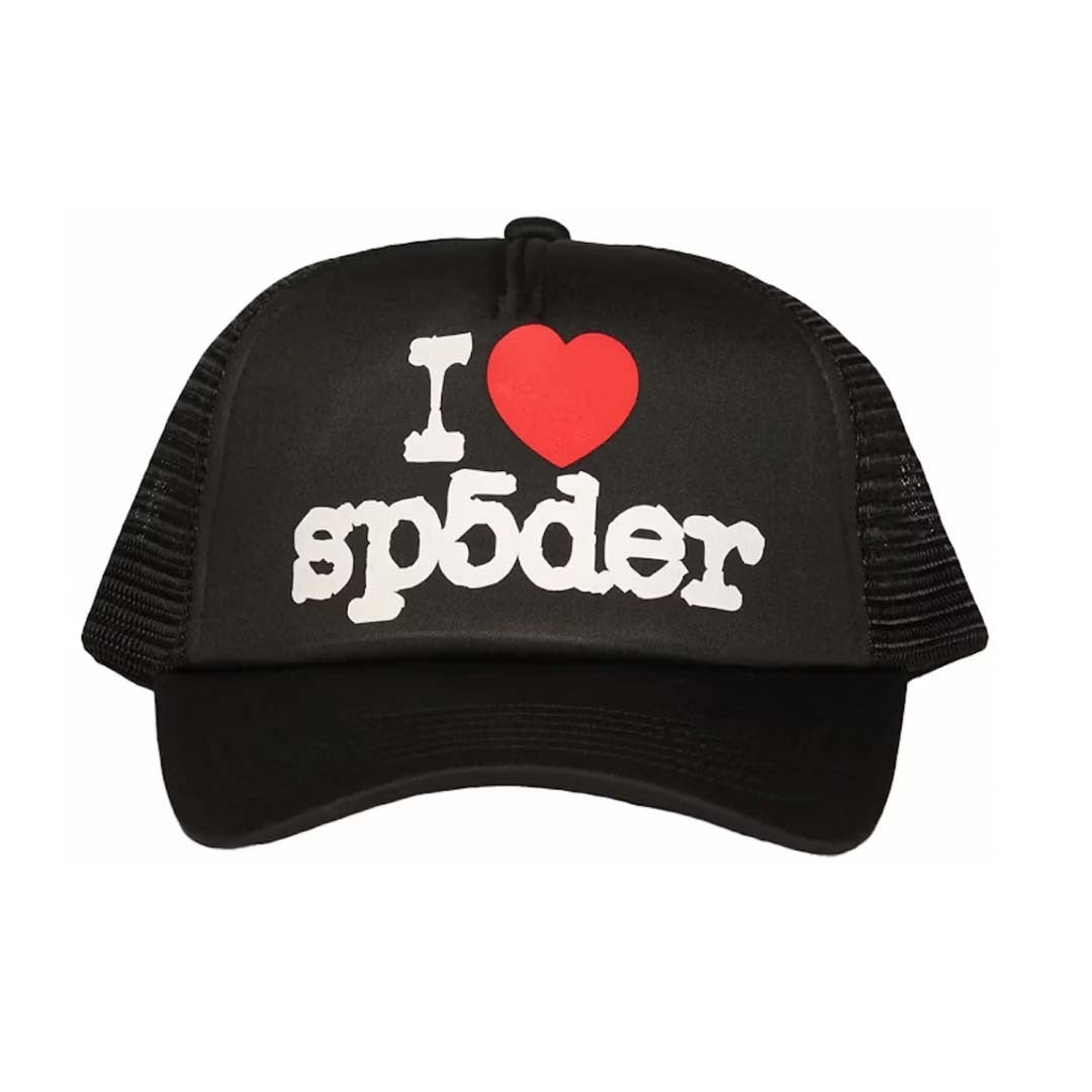 Sp5der I Heart Souvenir Trucker Black