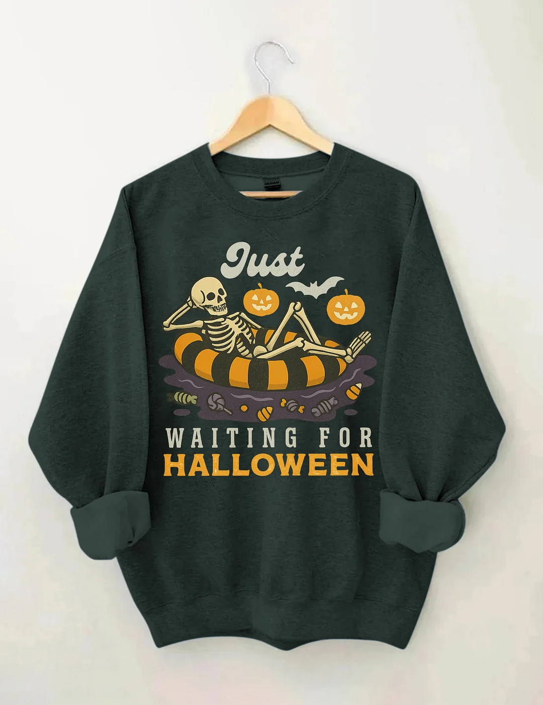 Just Waiting For Halloween Sweatshirt