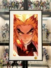 Handsome Flame Hashira Kyojuro Rengoku Decorative Painting - Demon Slayer: Kimetsu No Yaiba - Xingkong Studio
