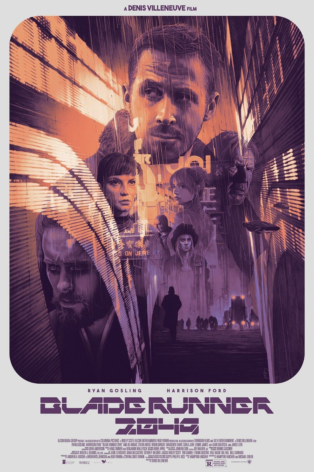 GABZ - BLADE RUNNER 2049 Variant Screen Print Poster /125 Harrison Ford