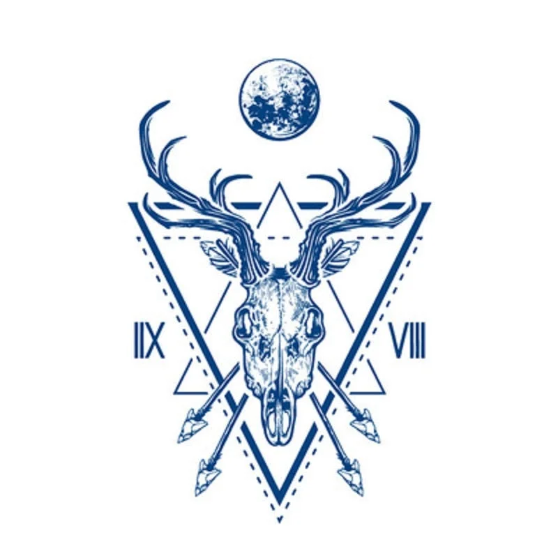 1PC Waist Sexy Body Art Ink Juice Flower Lion Flash Tattoos Lasting Waterproof Temporary Tattoo Sticker For Men Women Fake Tatoo