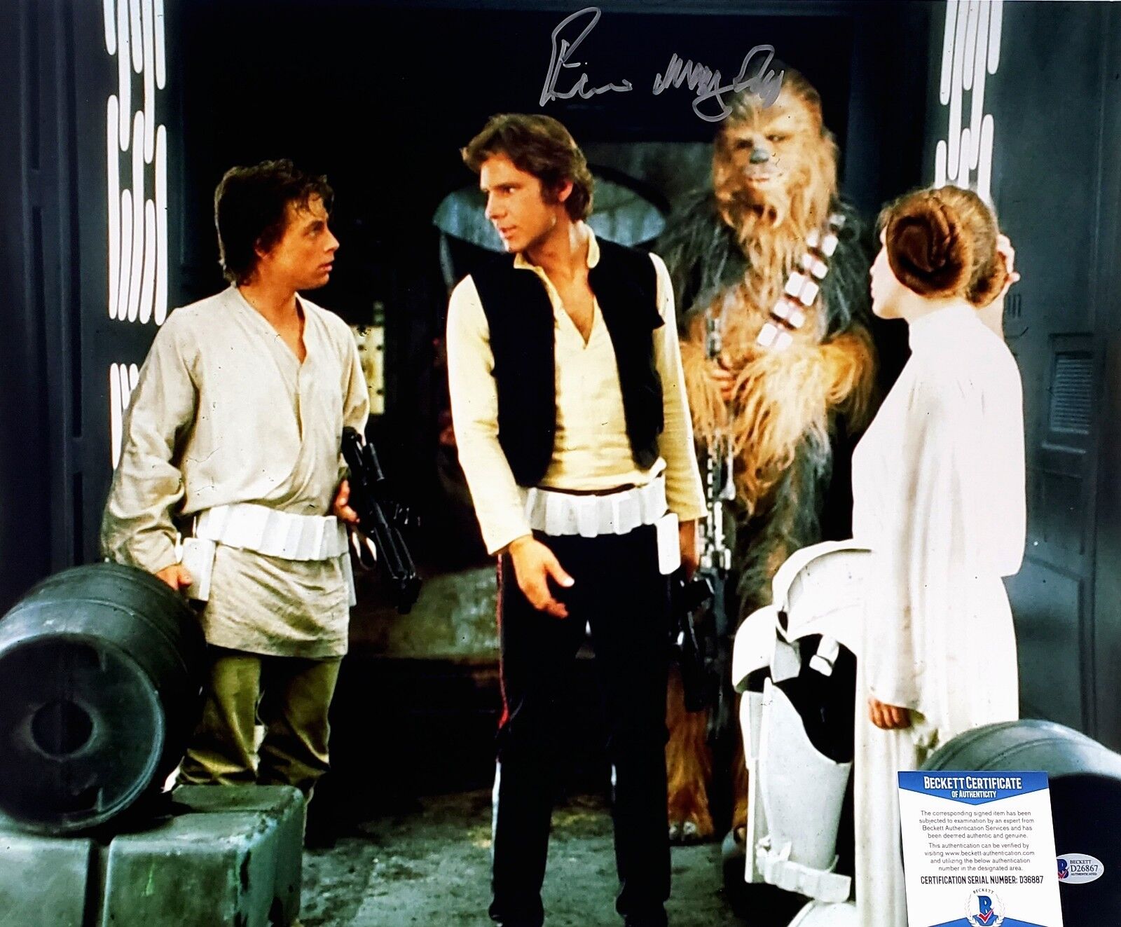 PETER MAYHEW Signed 16X20 Photo Poster painting Chewbacca STAR WARS