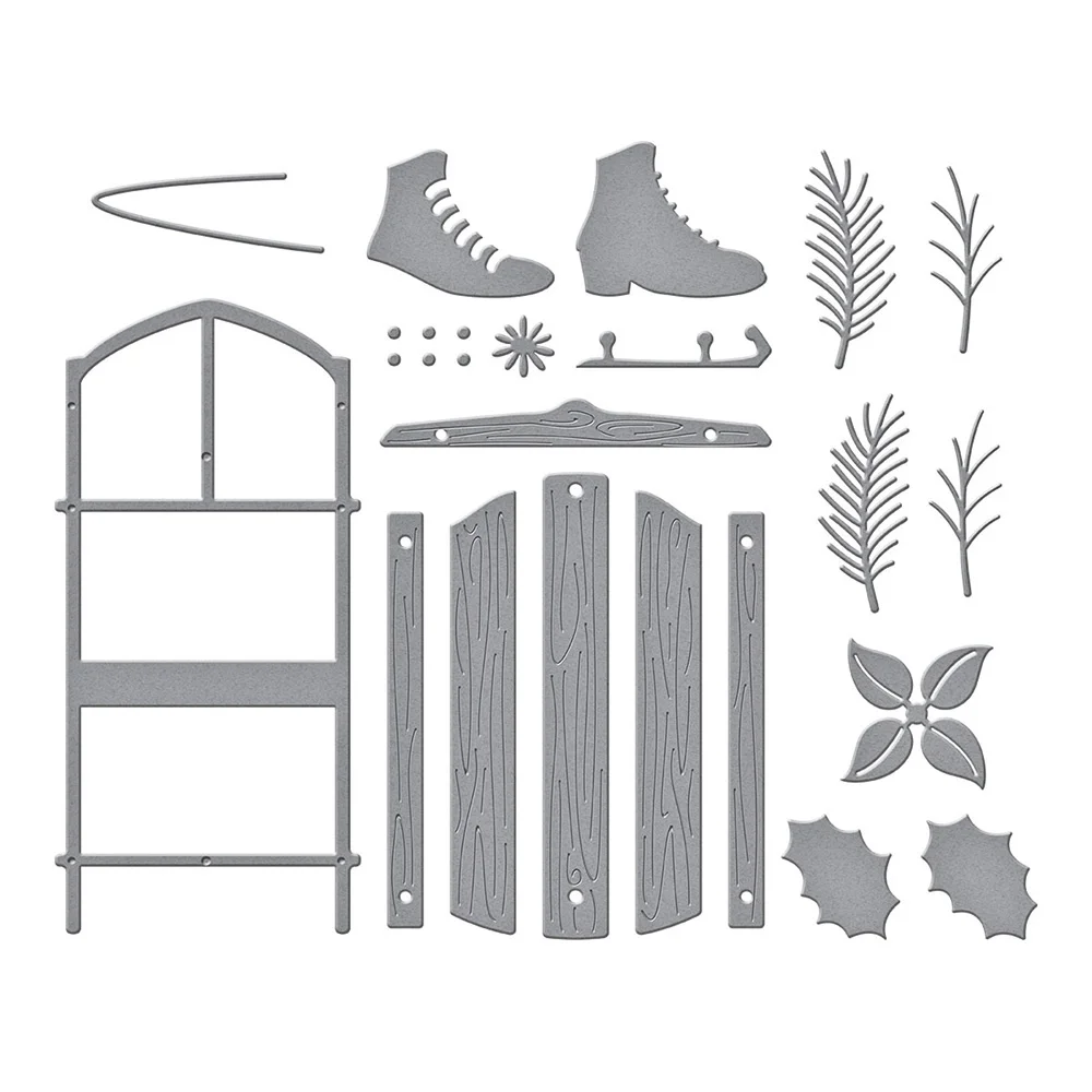 Nigikala Goddess Metal Cutting Dies Winter Welcome Sled Diy Scrapbooking Photo Album Decorative Embossing Paper Card Crafts