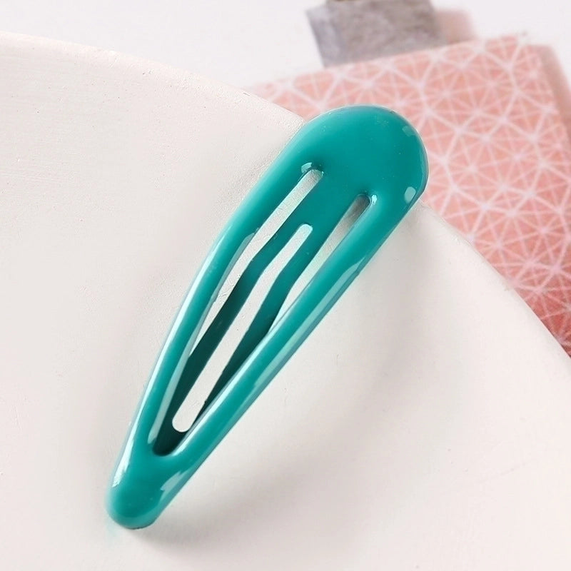 Minimalist Water Droplets Metal Stoving Varnish Hair Clip 1 Piece