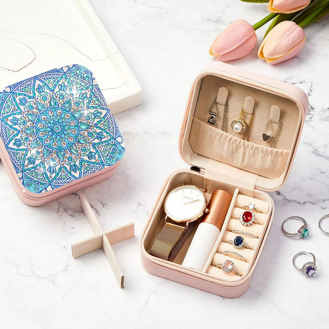 DIY Jewelry Storage Box Special Shape Diamond Case