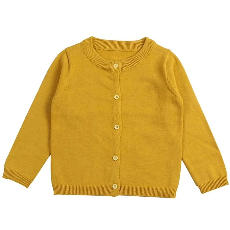 Kids Boys Girls Cardigan Sweaters Spring Autumn Baby Girl Solid Cotton Sweater Jacket Boys Children Knitted Kids Sweaters Girls