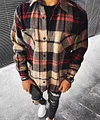 2022 New Printed Plaid Shirt Coat