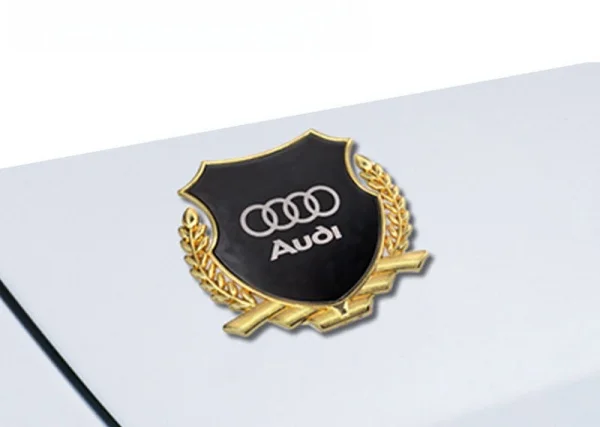 Car Metal Mirror Decorative Car Sticker Wheat Ear