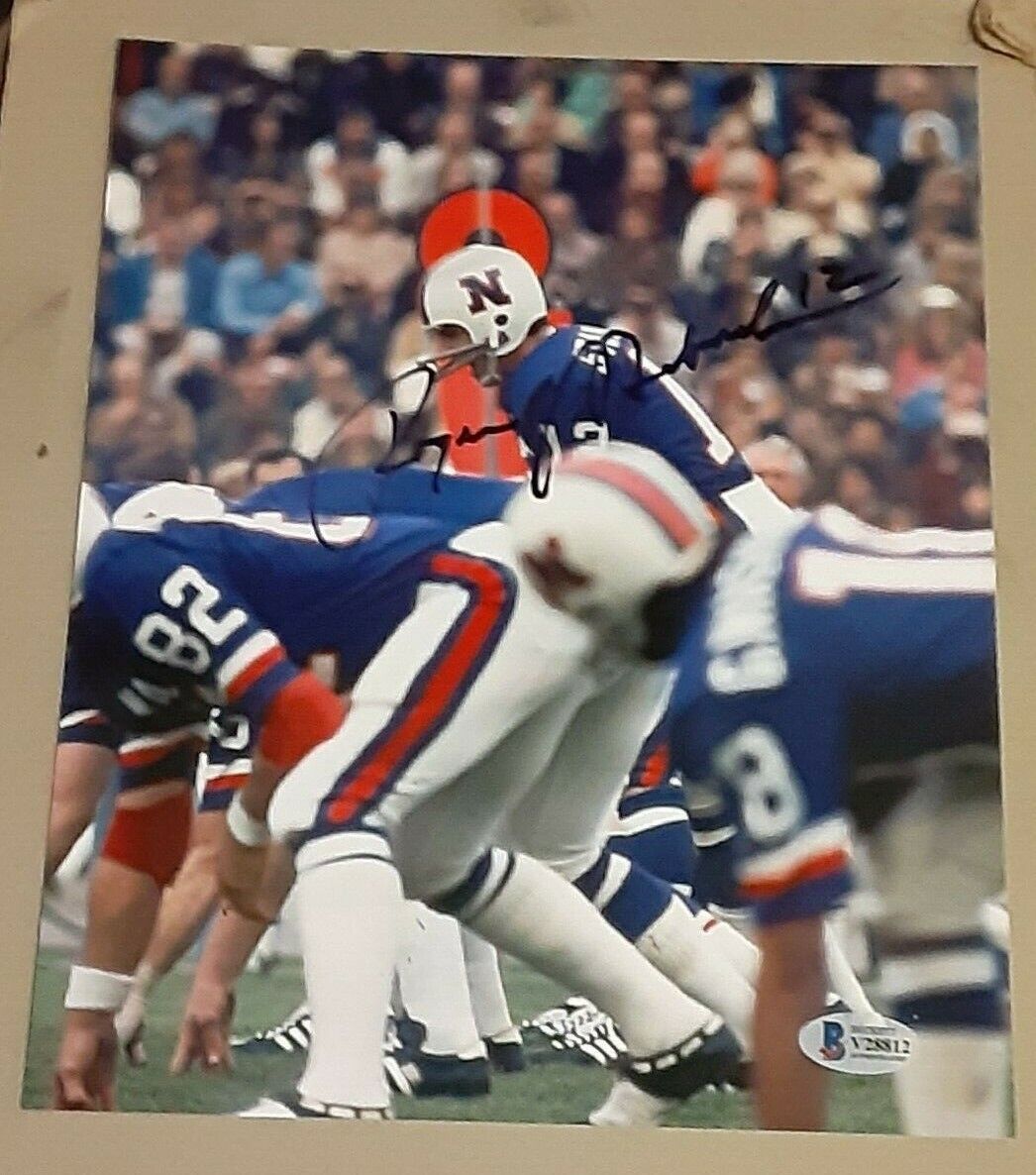 Roger Staubach Dallas Cowboys SIGNED AUTOGRAPHED PRO BOWL 8x10 Photo Poster painting BAS #V28812