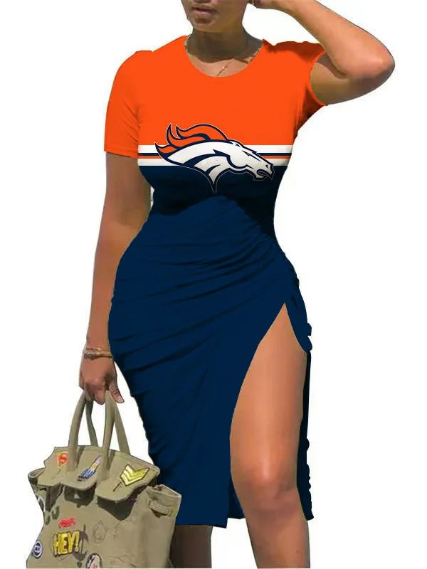 Denver Broncos
Women's Slit Bodycon Dress