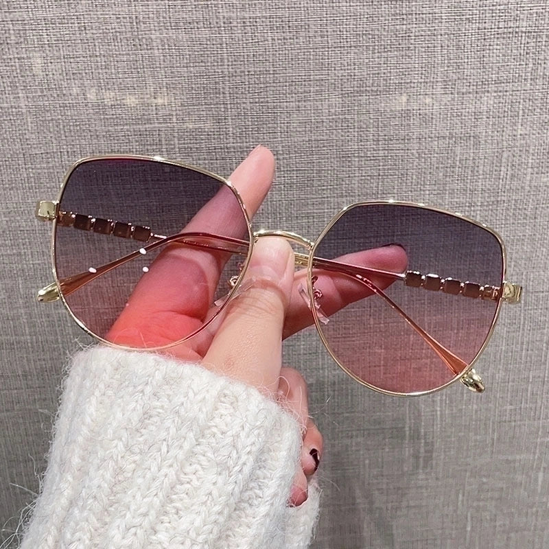 Streetwear Gradient Color Ac Cat Eye Full Frame Women’s Sunglasses