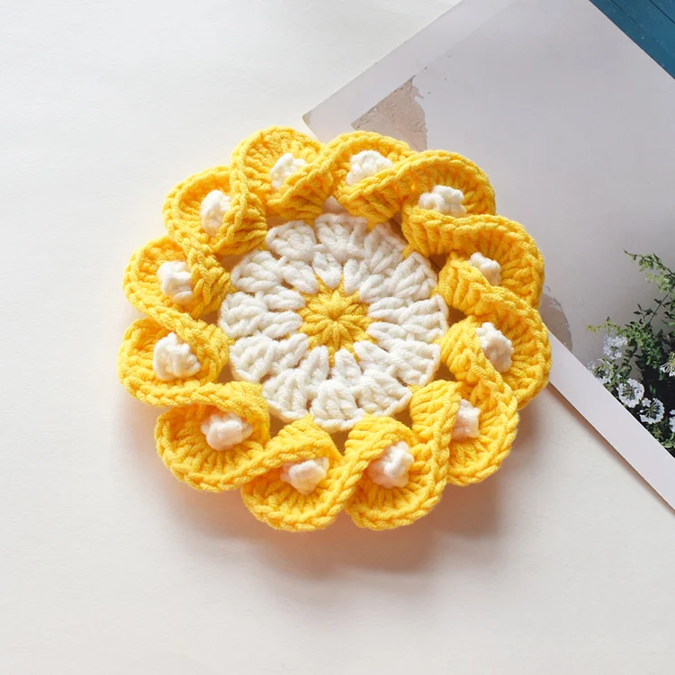  Lulusnow Handmade  Merry Chrismas Crochet Coasters