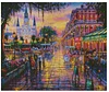 (Big Size)New Orleans Square - 11CT Stamped Cross Stitch - 60*50cm