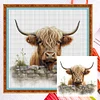 (US Local)Highland Yak-11CT Counted Cross Stitch Kit(40x40cm)