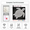 DIY Pearl Painting Turtle for Home Wall Decor(25x25cm)