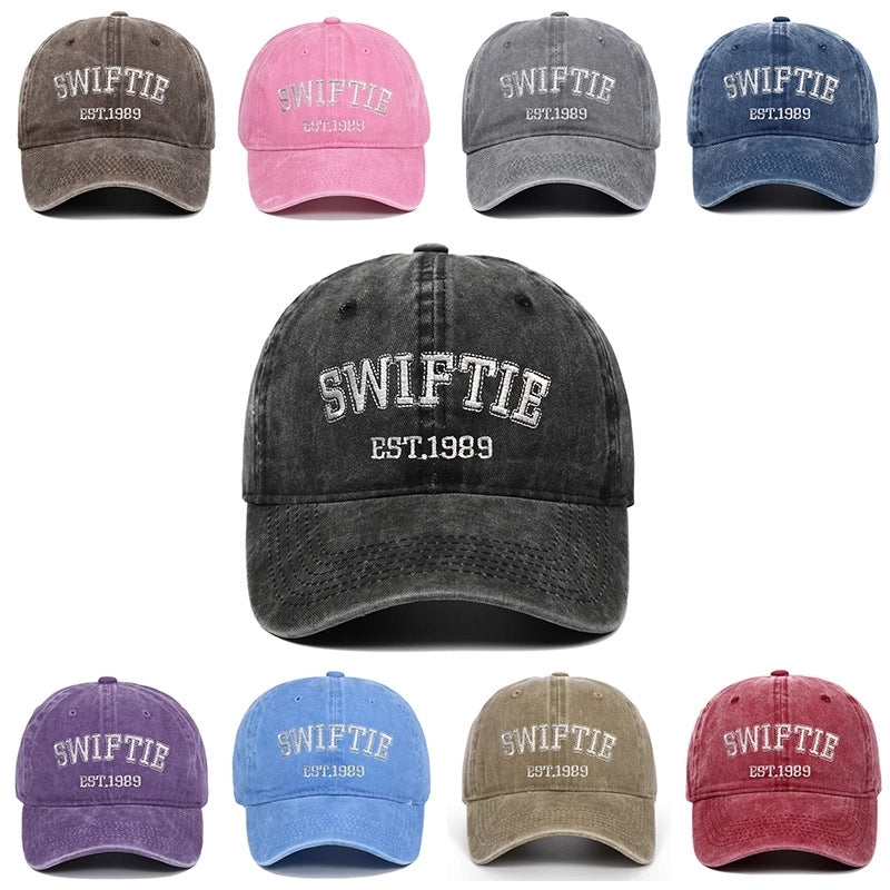 New Taylor Swift Baseball Cap Taylor Swift Embroidered 1989 Letters Retro Dad Hat