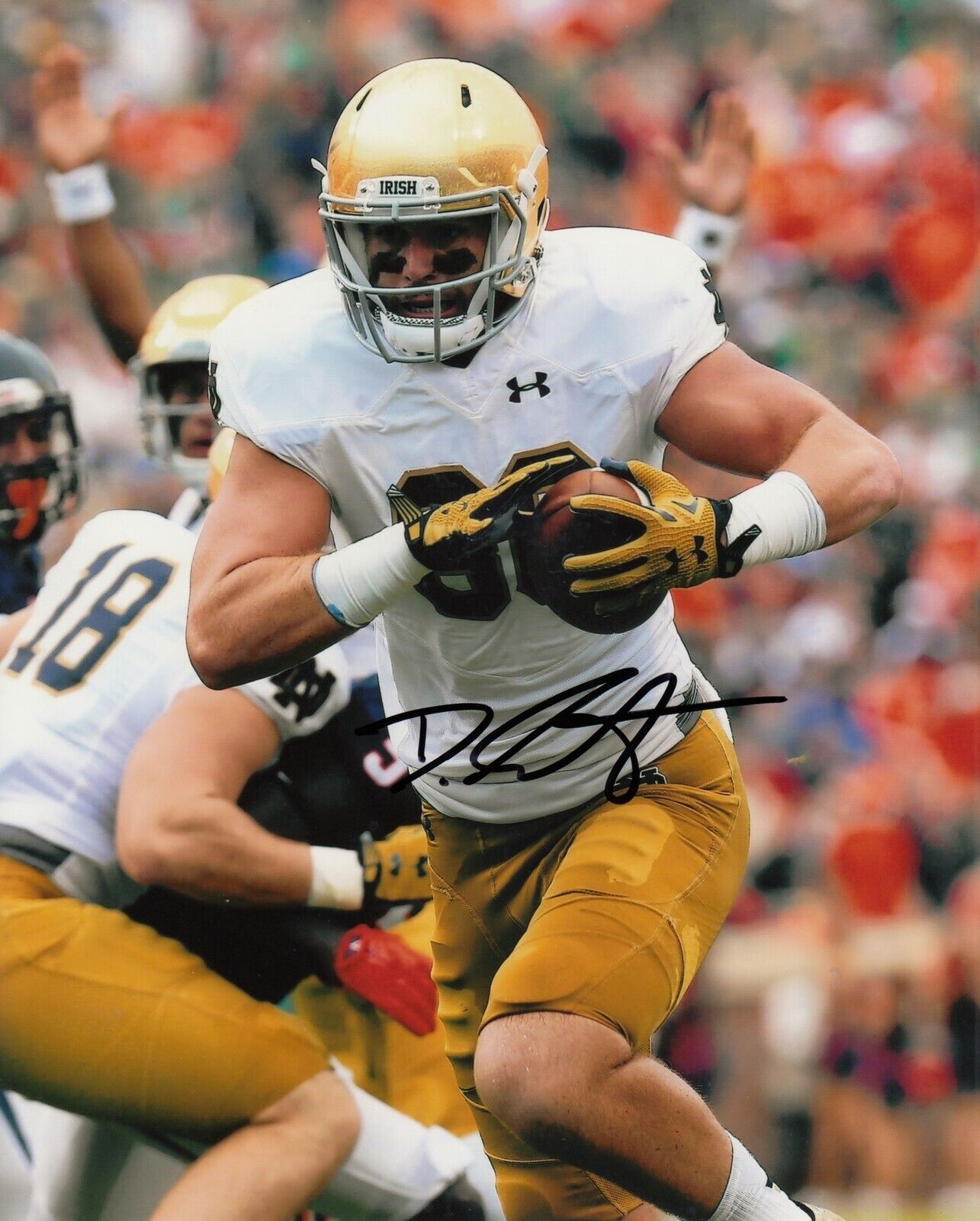 Durham Smythe #0 8x10 Signed Photo Poster painting w/ COA Notre Dame Fighting Irish 031719