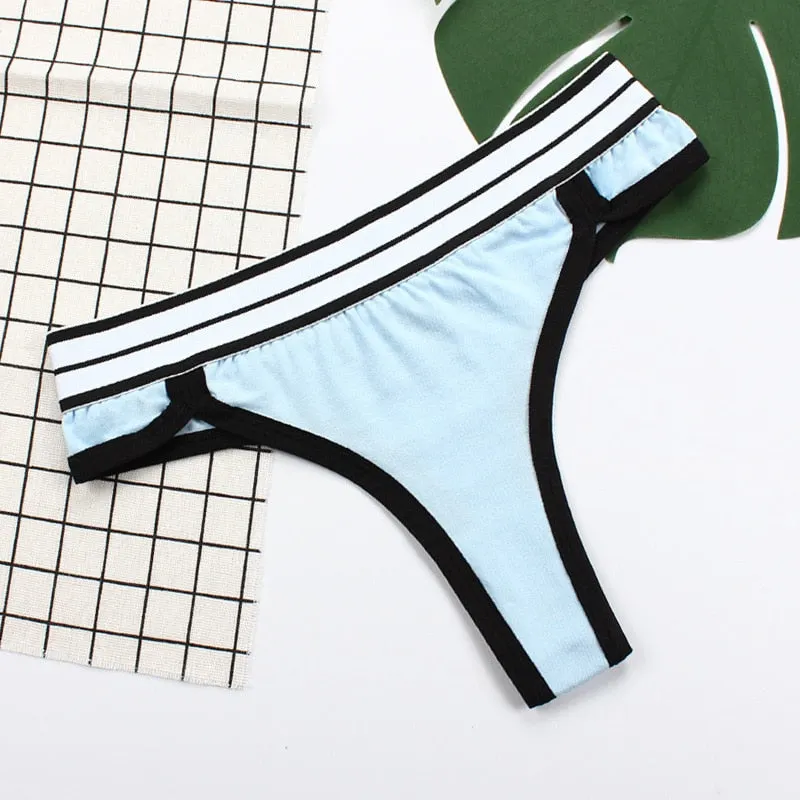 Women Sexy Thong Cotton G-String Underwear Female Plus Size Meet'r Cotton Panties Ladies Low-Rise Briefs Soft Lingerie Pantys