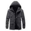 Men's Hooded Plush Thick Winter Jacket
