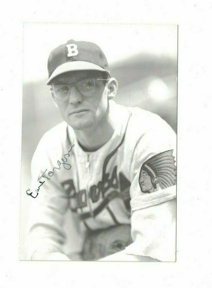 Earl Torgenson Boston Braves Signed 3 1/2 x 5