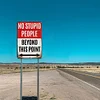 No Stupid People - Vintage Metal Signs - 20*30cm/30*40cm - Warning