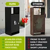[US Local Warehouse] Commercial Outdoor Trash Can Decorative Trash Container with Lid for Park Garden