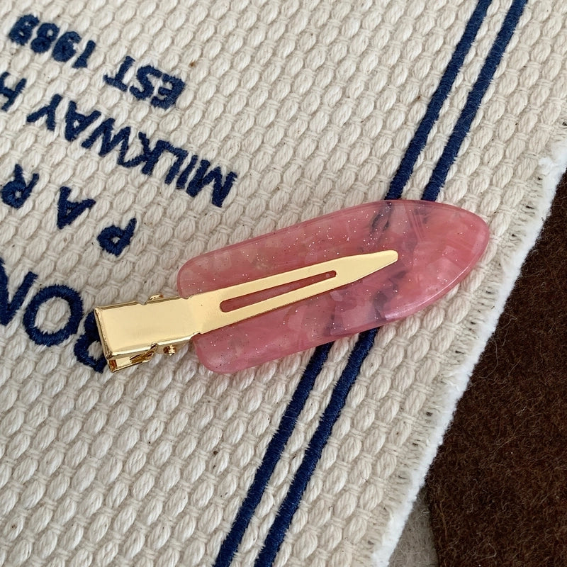 Women’s Elegant Minimalist Solid Color Acetic Acid Sheets Hair Clip