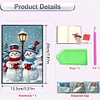 2 Stück 50-seitiges A5 Schneemann Santa Claus Diamond Painting Notizbuch für Erwachsene Geschenk