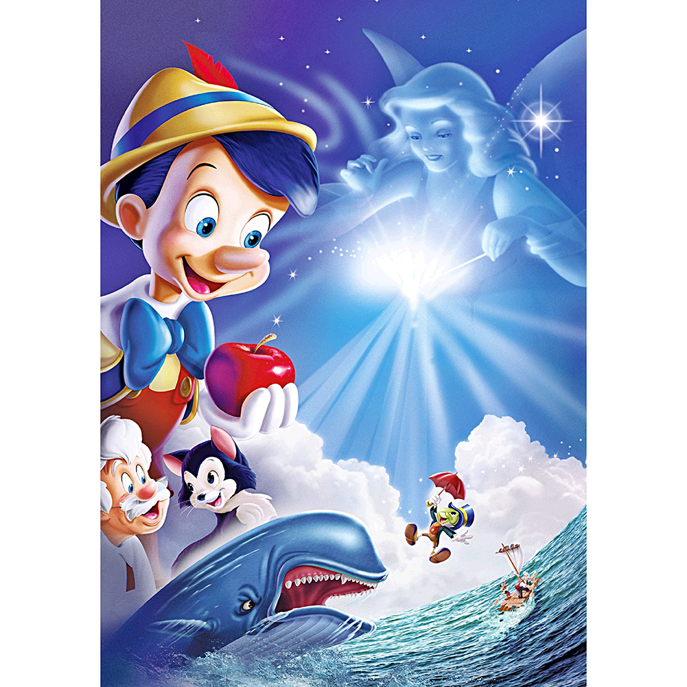 

30*40CM-Round Drill Diamond Painting-Puppet, 501 Original