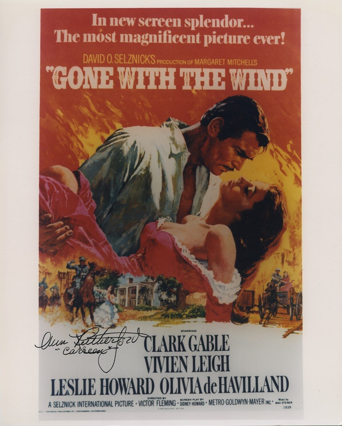 ANN RUTHERFORD SIGNED AUTOGRAPHED GONE WITH THE WIND 8X10 Photo Poster painting