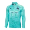 2023/2024 Olympique de Marseille Half-Pull Training Suit Blue Football Jersey