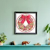 Christmas Wreath - 11CT Stamped Cross Stitch - 40*40cm - Xmas