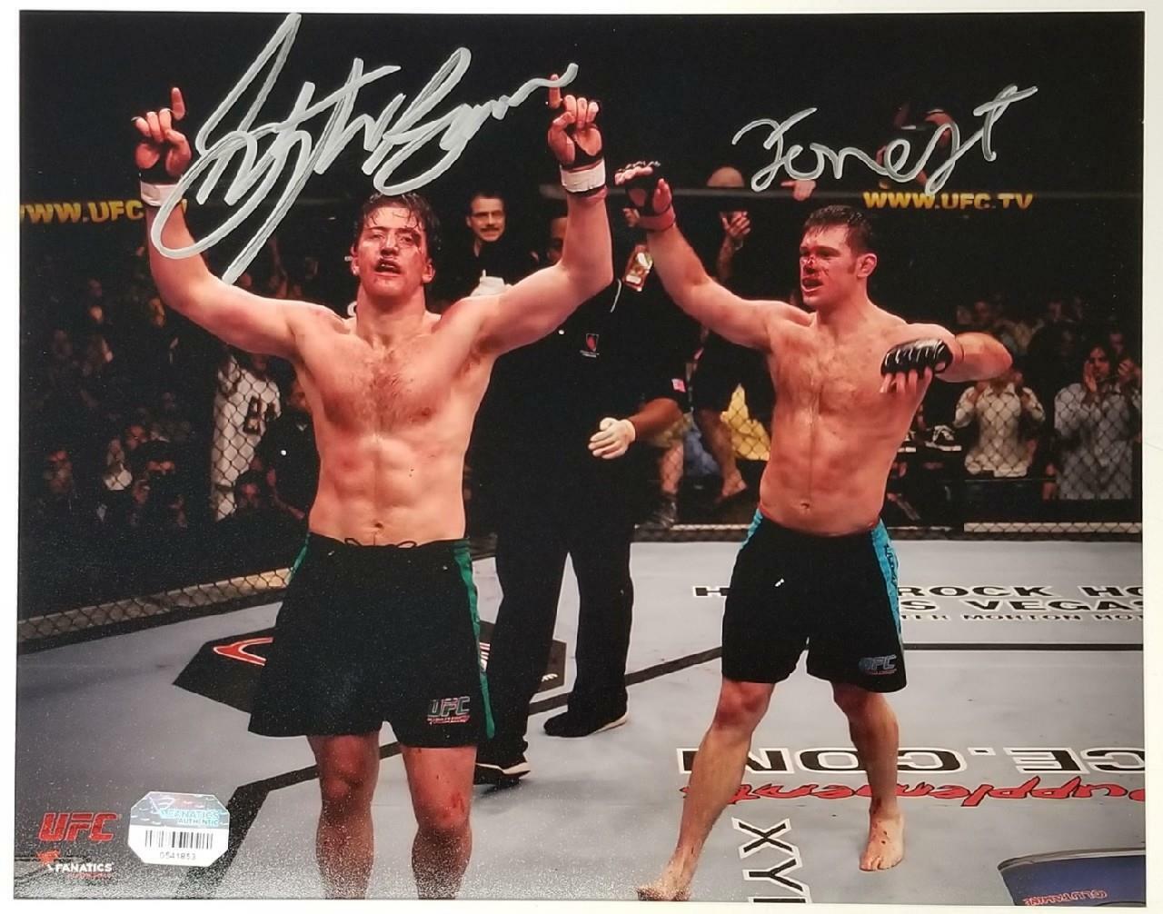 Forrest Griffin & Stephan Bonnar signed 8x10 Photo Poster painting Autograph ~ Fanatics Hologram