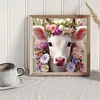 >SALE<5D DIY Full Round Drill Diamond Painting Sheep Flowers Kit Decor 30x30cm