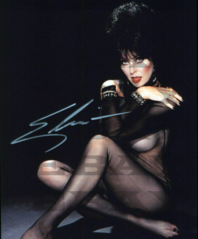 ELVIRA SEXY Autographed Signed 8x10 Photo Poster painting Reprint