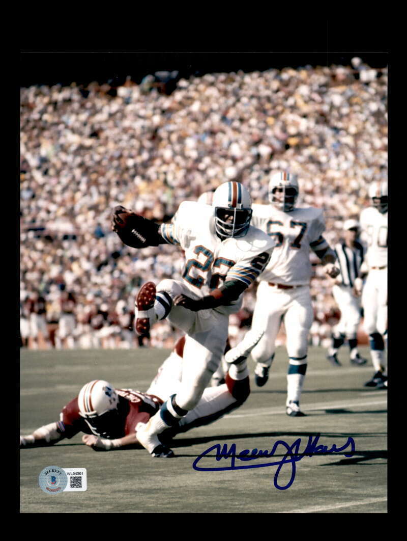 Mercury Morris BAS Beckett Coa Autograph 8x10 Signed Photo Poster painting Dolphins