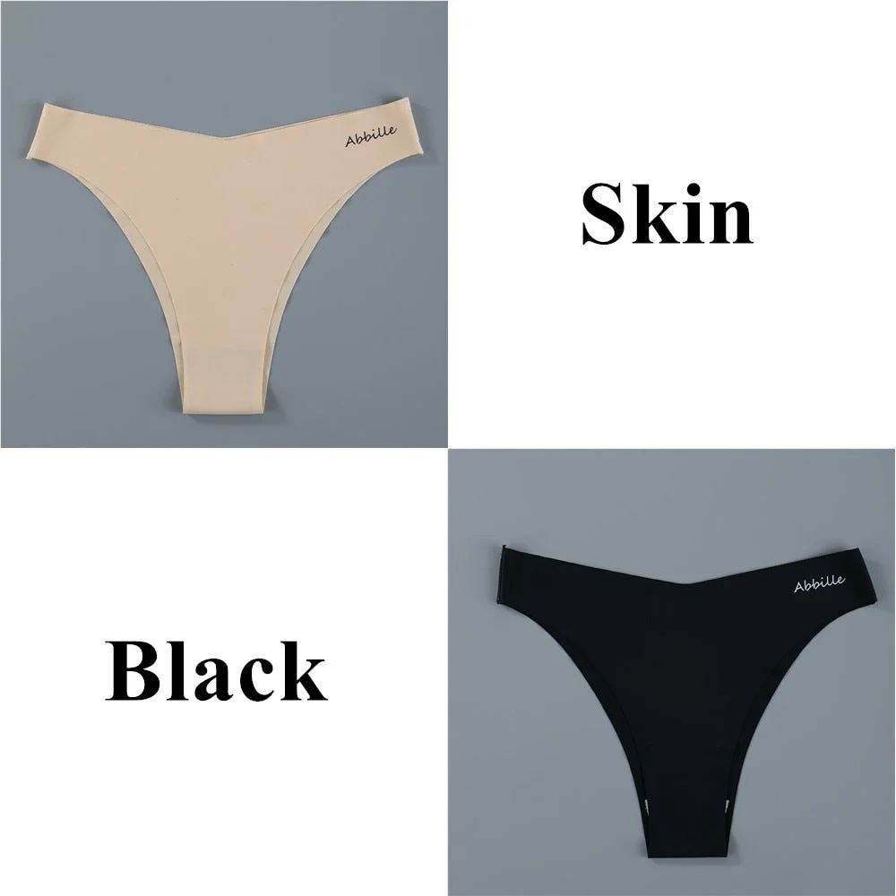Seamless Women Pantys Girls Thongs Low Waisted Soft Woman Panties Briefs Fashion Solid Colors M-XL Sexy Underpants For Women New