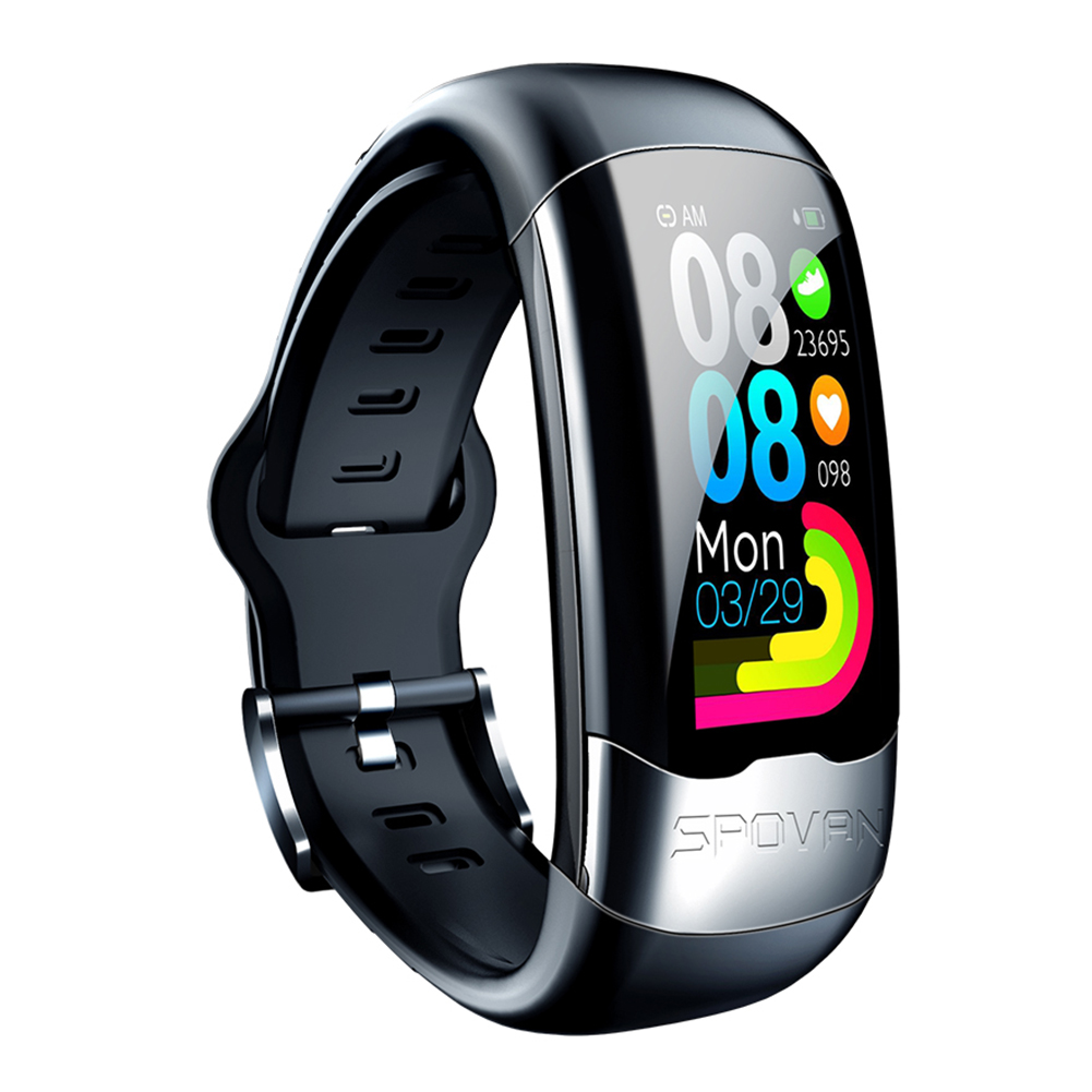 

H02 Smart Bracelet Sports Watch IP67 ECG+PPG+HRV Heart Rate Monitor -Black, 501 Original