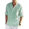 Gioiacombo™ Nuova comoda camicia da uomo in cotone e lino
