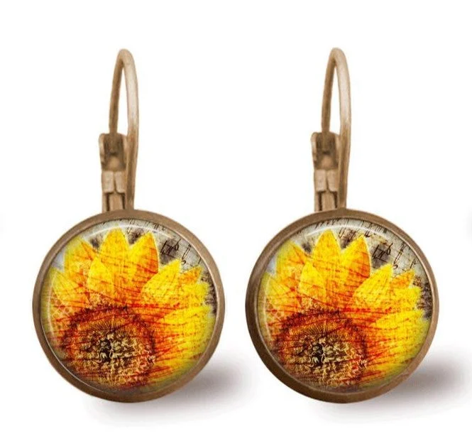 Sunshine Sunflower Earrings