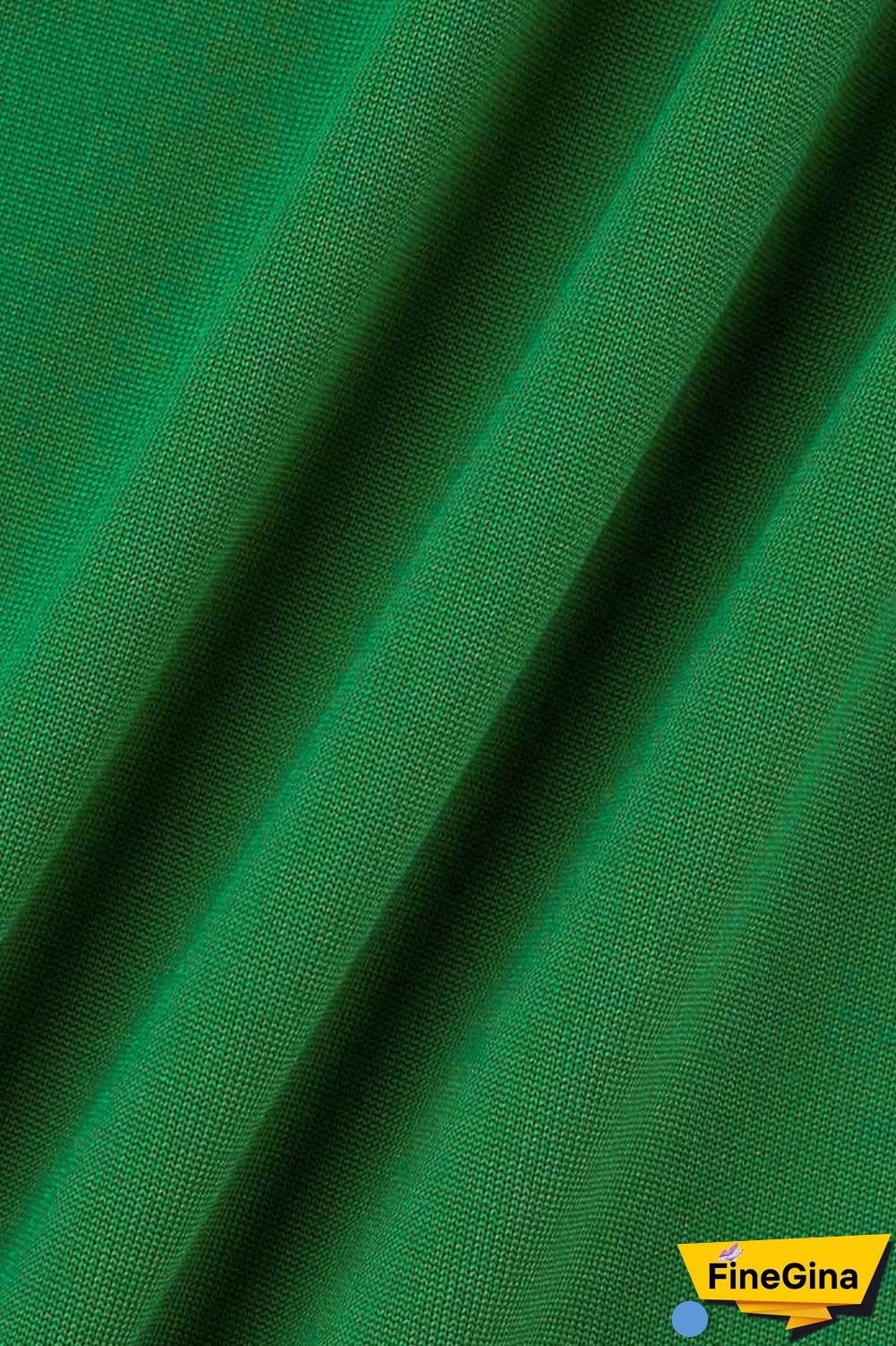 Green Casual Solid Patchwork Fold Asymmetrical O Neck Straight Dresses