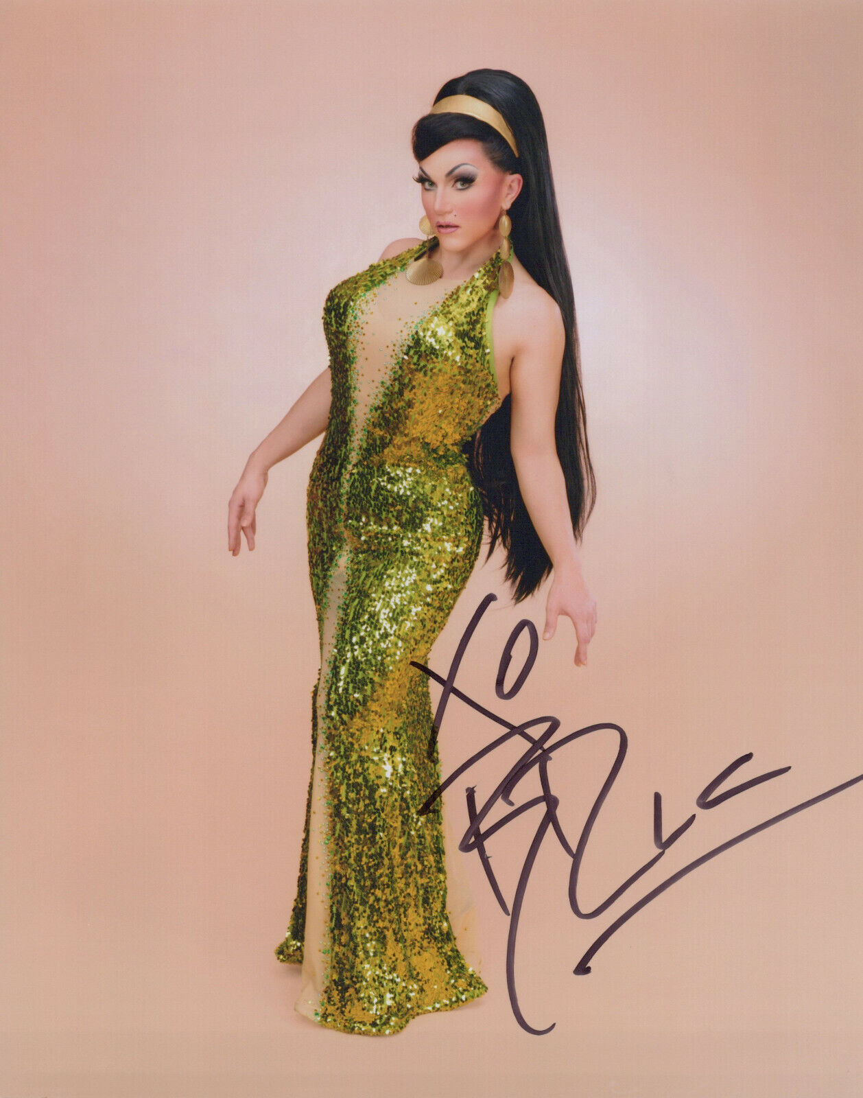 BenDeLaCreme (RuPaul's Drag Race) signed 8x10 Photo Poster painting In-person