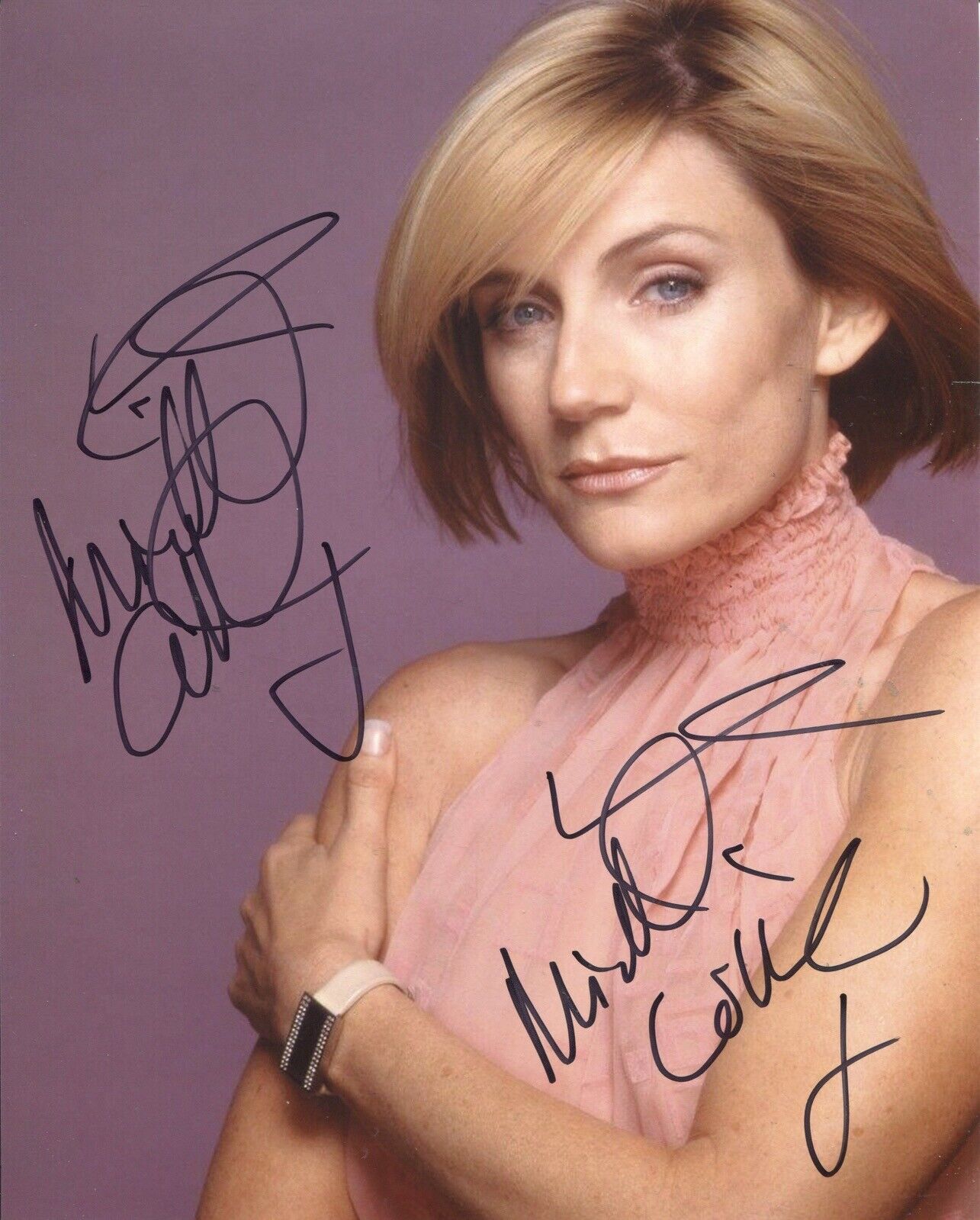 Eastenders & Coronation Street actress Michelle Collins signed 8x10 Photo Poster painting No6