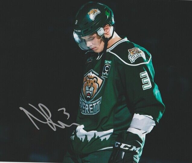 Noah Juulsen Everett Silvertips Autographed 8x10 Photo Poster painting CFS COA