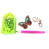 6pcs DIY Butterfly Full Drill Special Shaped Diamond Painting Keychain Gift